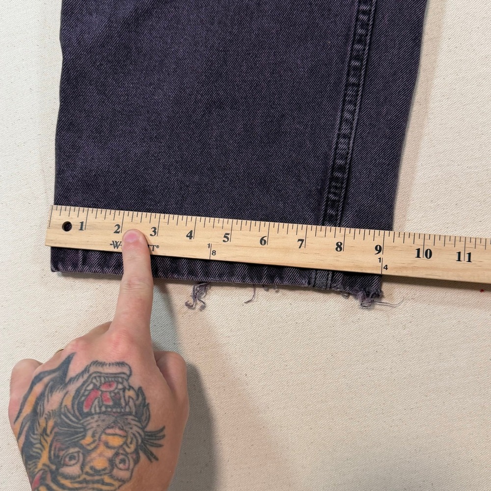 Polar Skate Co Big Boy Jeans Purple Black Baggy Fit Denim Size 32x28 Small - Picture 12 of 14